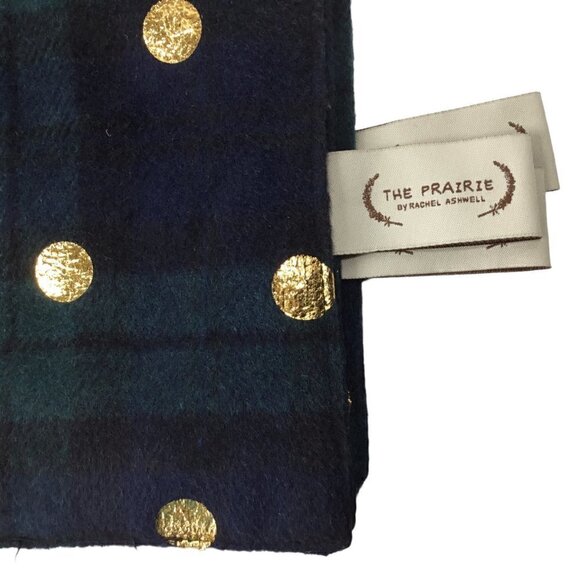 The Prairie Placemats NWT by Rachel Ashwell NEW Set of 4 Plaid Gold Polka Dot - Picture 6 of 7